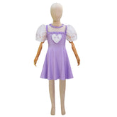 Kids K-12 Purple Dress Melanie Martinez K 12 Cosplay Costume Beige Embroider Sleeves